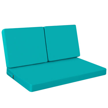Idee-home Outdoor Loveseat Cushions-Peacock Blue