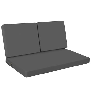 Idee-home Outdoor Loveseat Cushions-Medium Grey