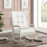 Soft Beige Idee-Home Rocking Chair Cushions