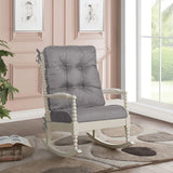 Soft Grey Idee-Home Rocking Chair Cushions
