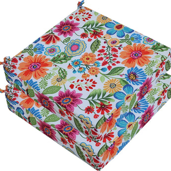idee-home Flower Leaf Outdoor Chair Cushions Set of 2