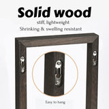 Made of solid wood, idee-home Wooden Floating Shelves have an easy-to-install design.