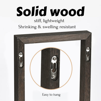 Made of solid wood, idee-home Wooden Floating Shelves have an easy-to-install design.