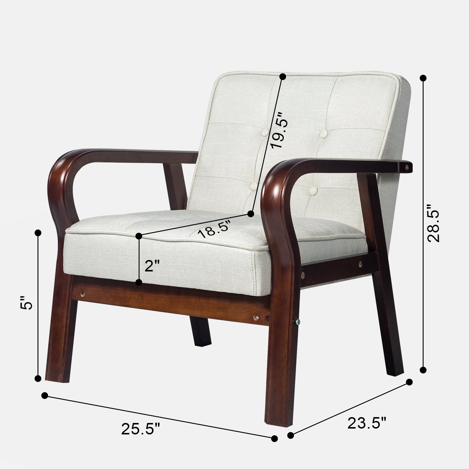 idee-home Accent Chair for Living Room