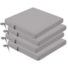 idee-home Silver Grey Outdoor Chair Cushions Set of 4