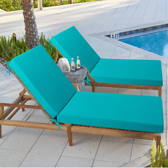 Poolside Idee-Home's outdoor chaise lounge cushions