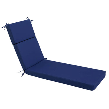 Idee-home Dark Cerulean Outdoor Chaise Lounge Cushions