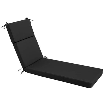 Idee-home Black Outdoor Chaise Lounge Cushions