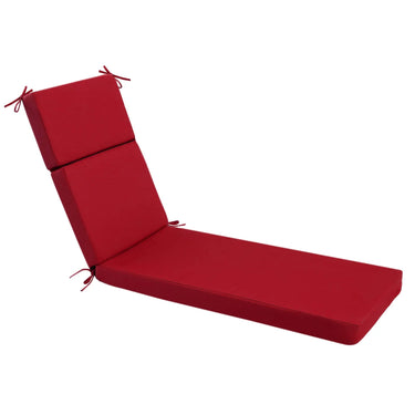 Idee-home Red Outdoor Chaise Lounge Cushions