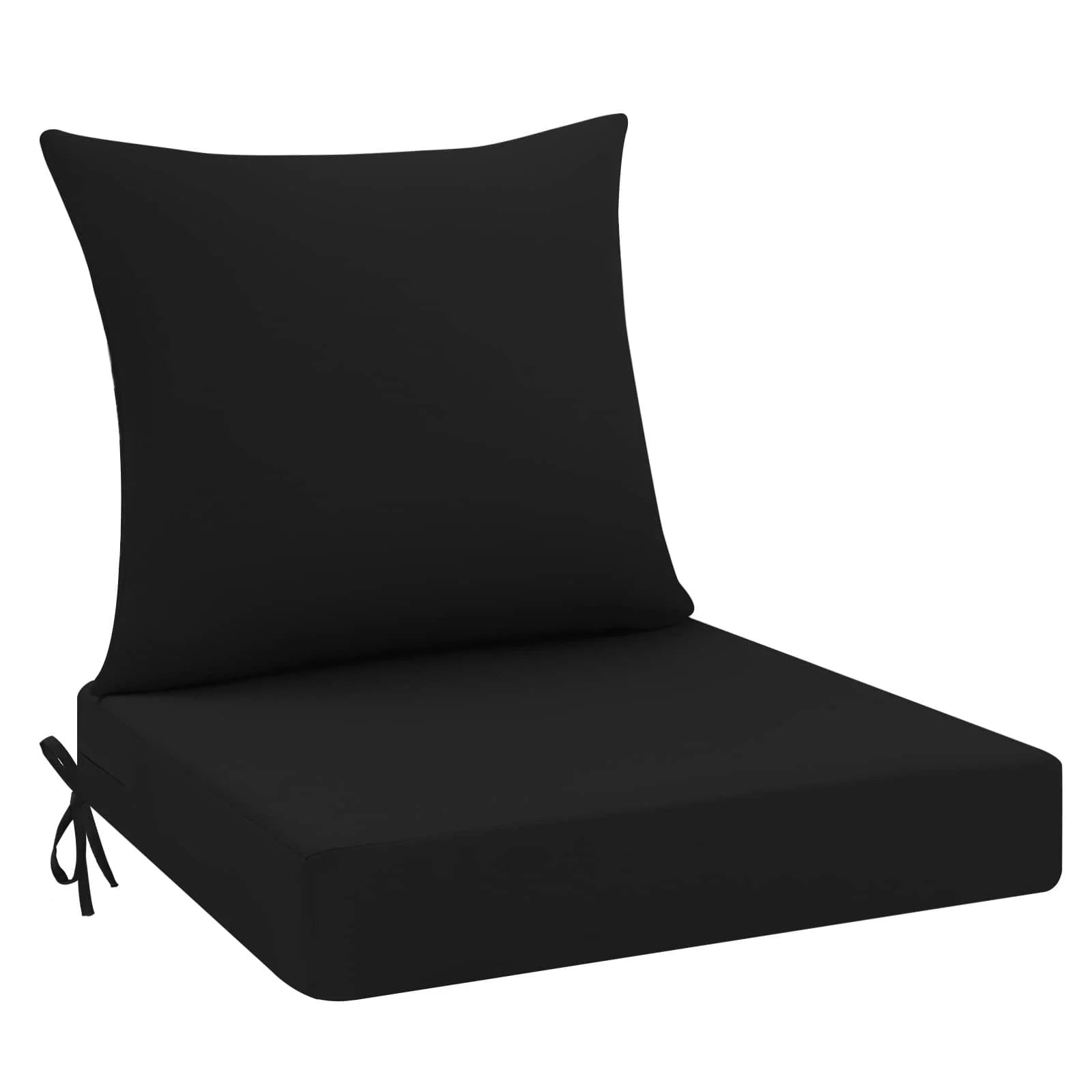 idee-home Outdoor Couch Cushions-Black