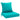 idee-home Outdoor Couch Cushions-Peacock Blue