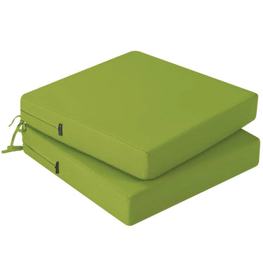 Green outdoor patio furniture replacement cushions