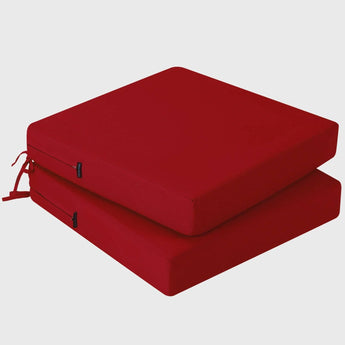 Idee-Home's Red replacement cushions for outdoor furniture