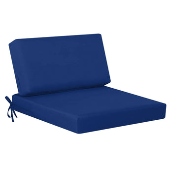 Dark Cerulean Square Outdoor Couch Cushions